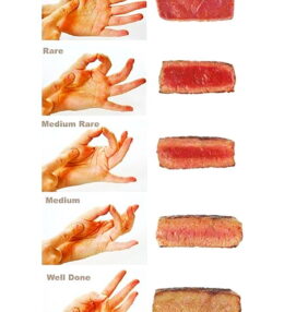 Técnica simple para detectar el punto de cocción de la carne