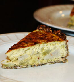 Quiche de Alcachofas Low Carb