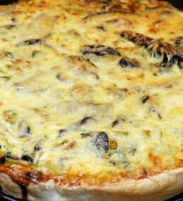 Quiche Hongo Portobello y Puerros