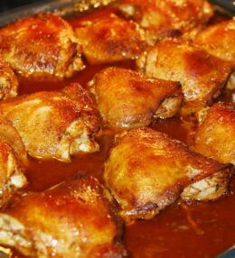 Trutros al Horno con Adobo Peruano